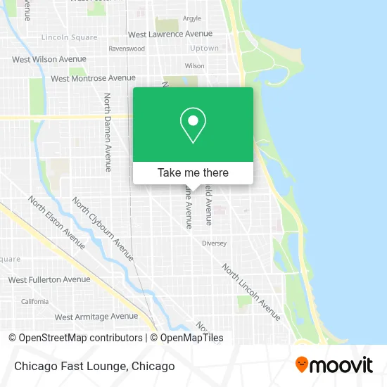Chicago Fast Lounge map
