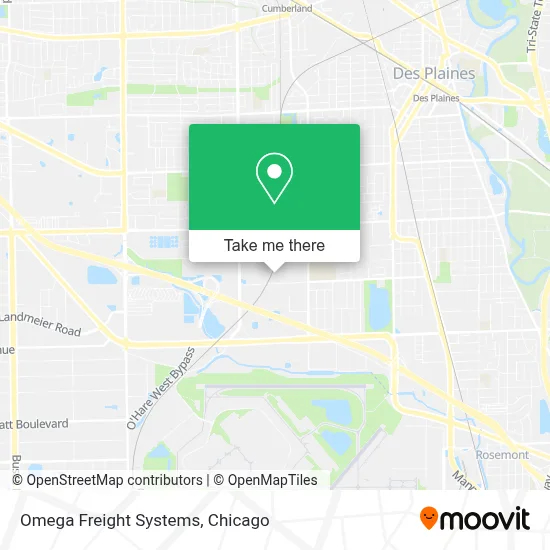 Omega Freight Systems map