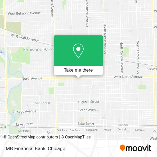MB Financial Bank map