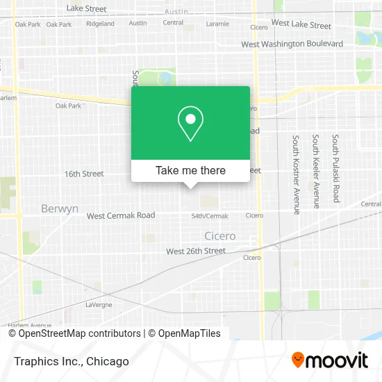 Traphics Inc. map