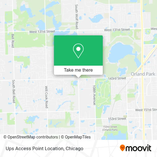 Ups Access Point Location map