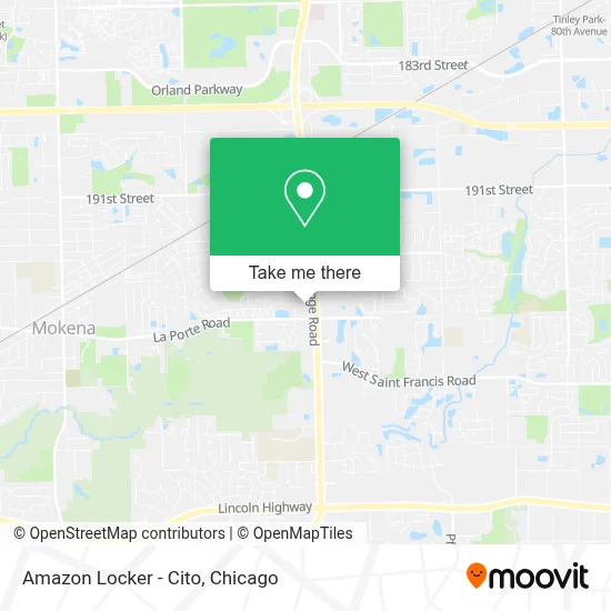 Amazon Locker - Cito map