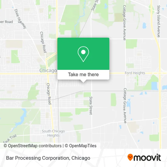 Bar Processing Corporation map