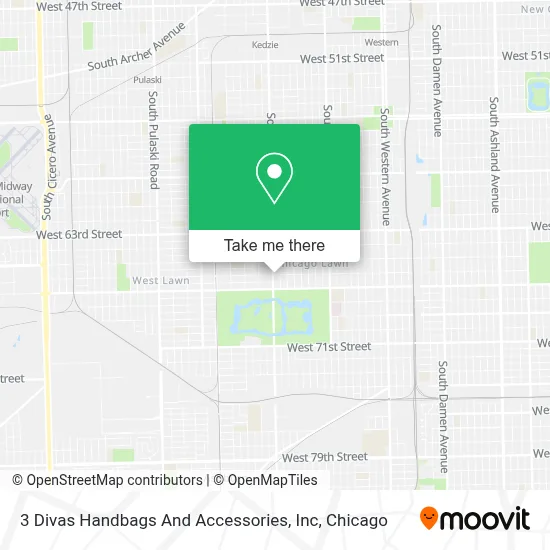 3 Divas Handbags And Accessories, Inc map