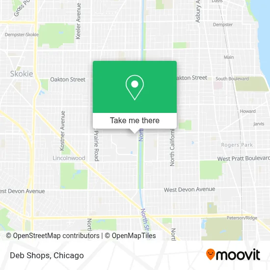 Deb Shops map
