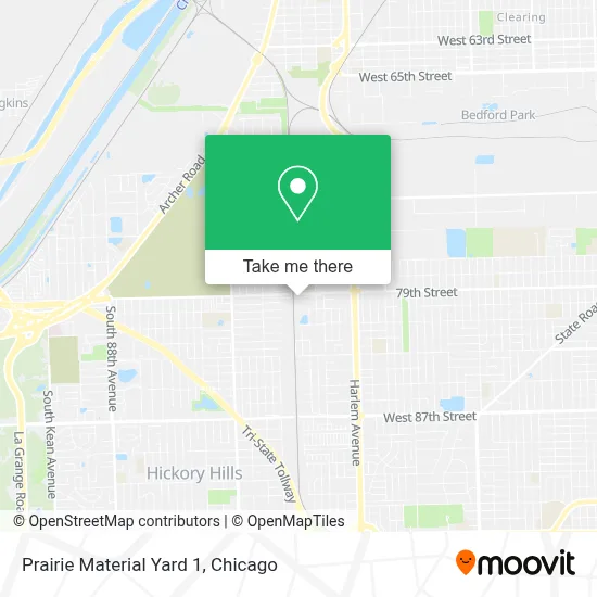 Prairie Material Yard 1 map