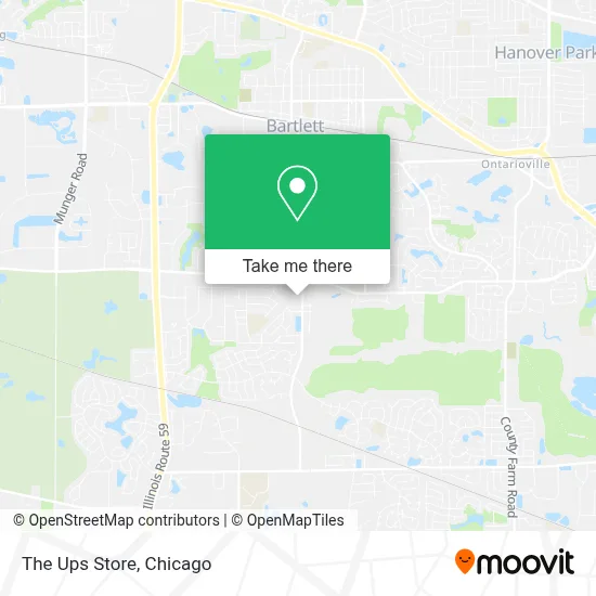 The Ups Store map