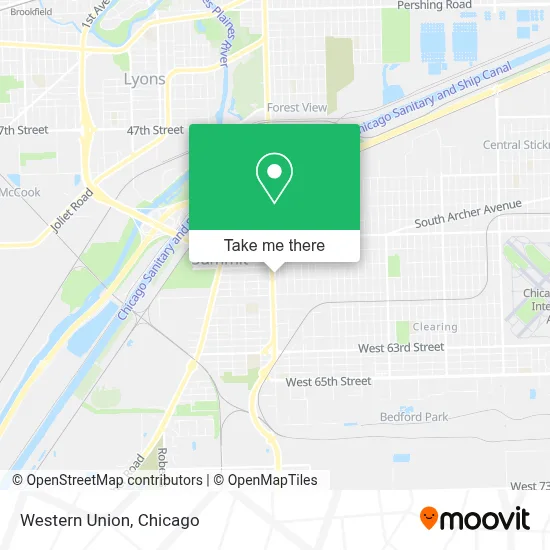 Western Union map