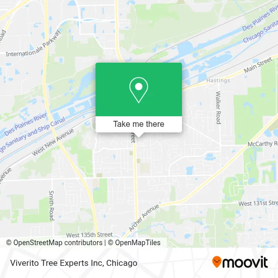 Viverito Tree Experts Inc map
