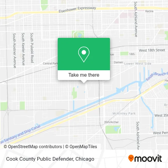 Cook County Public Defender map