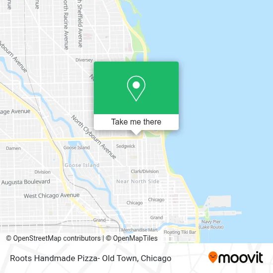 Roots Handmade Pizza- Old Town map