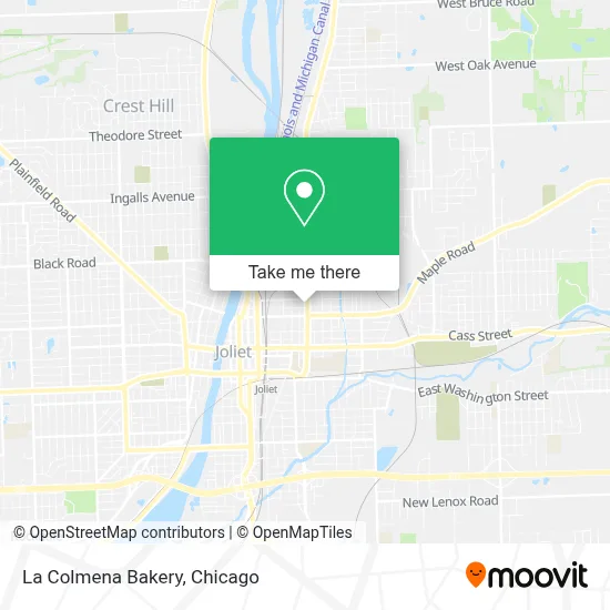 La Colmena Bakery map