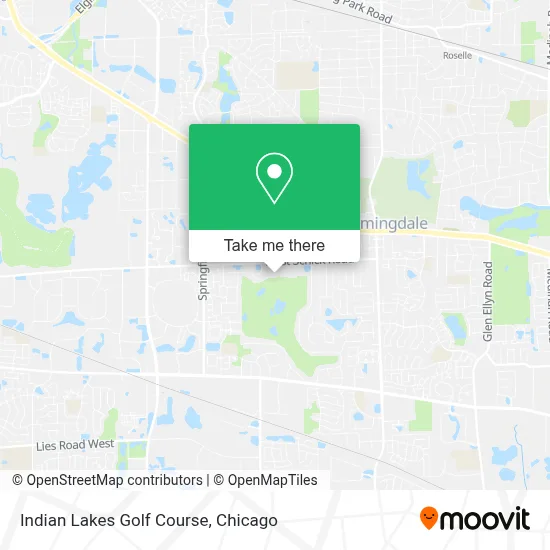 Indian Lakes Golf Course map