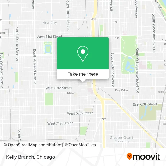 Kelly Branch map
