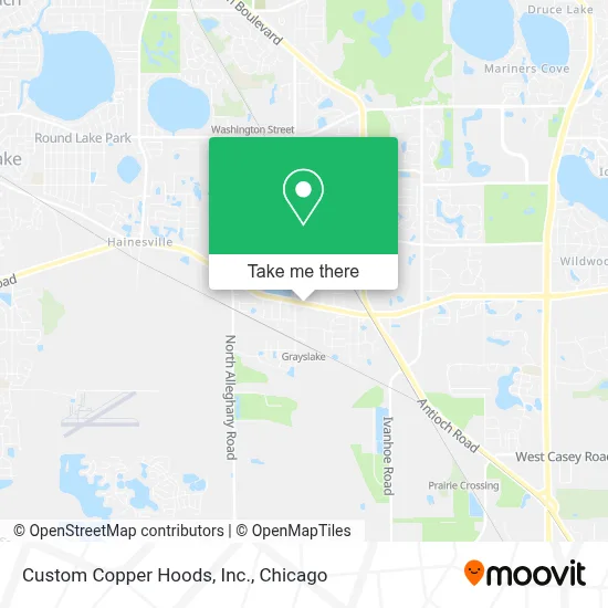Custom Copper Hoods, Inc. map