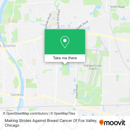 Making Strides Against Breast Cancer Of Fox Valley map