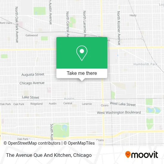 The Avenue Que And Kitchen map