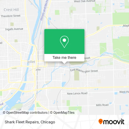 Shark Fleet Repairs map