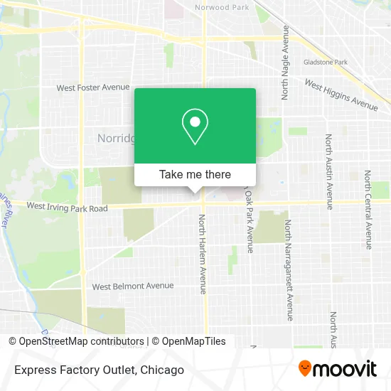 Express Factory Outlet map