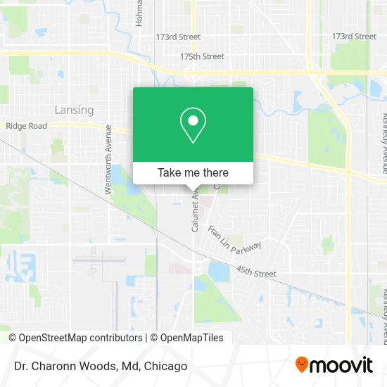 Dr. Charonn Woods, Md map