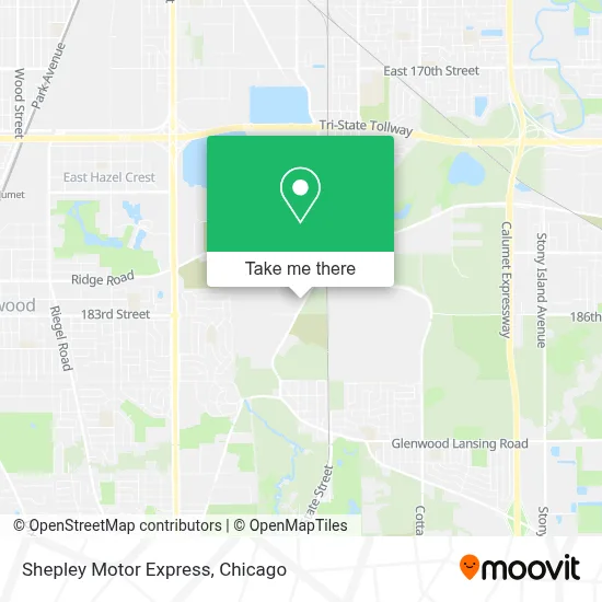 Shepley Motor Express map