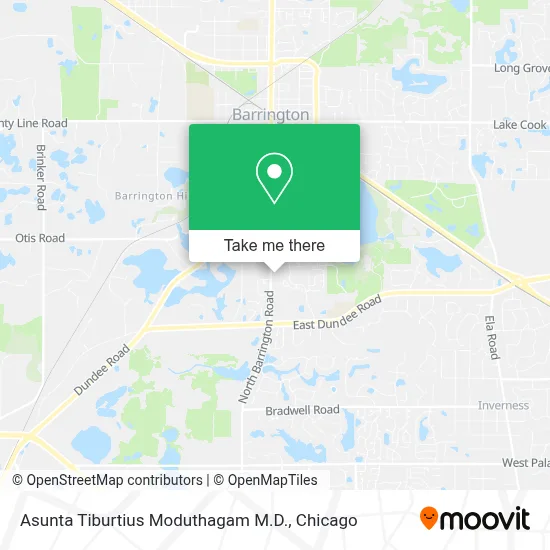 Asunta Tiburtius Moduthagam M.D. map