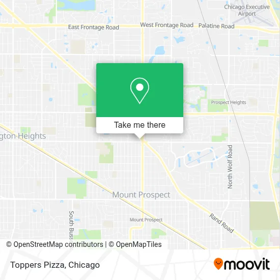 Toppers Pizza map