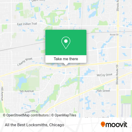 All the Best Locksmiths map