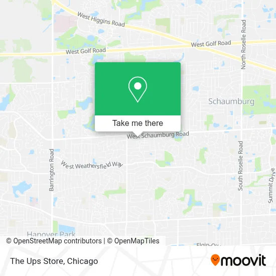 The Ups Store map