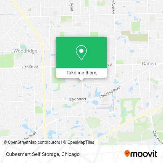 Cubesmart Self Storage map