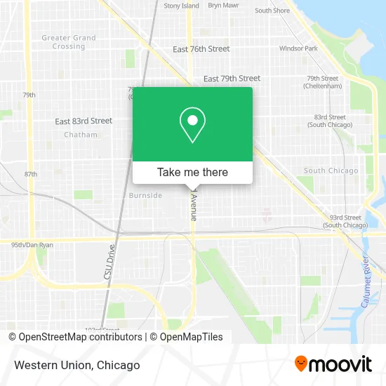 Western Union map