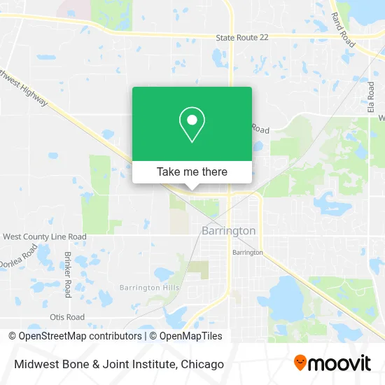 Midwest Bone & Joint Institute map