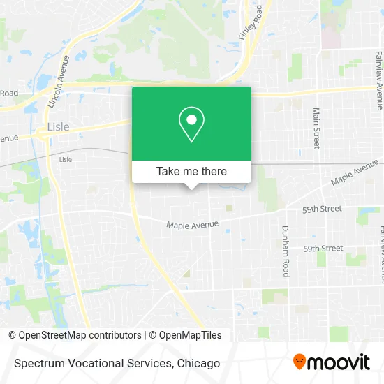 Spectrum Vocational Services map