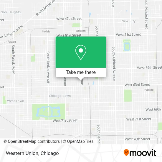 Western Union map