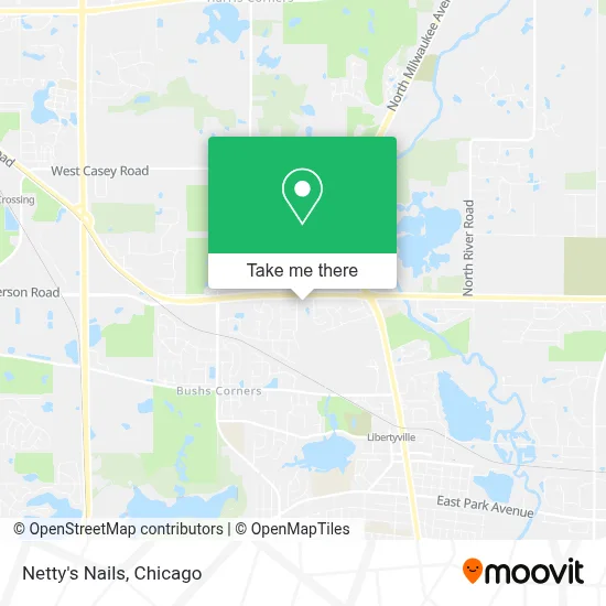 Netty's Nails map