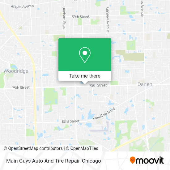Main Guys Auto And Tire Repair map
