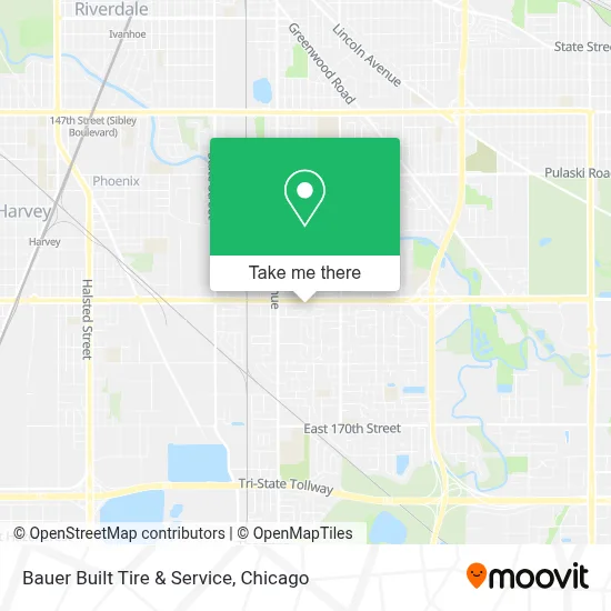 Bauer Built Tire & Service map