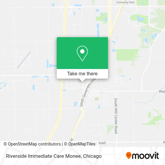 Riverside Immediate Care Monee map