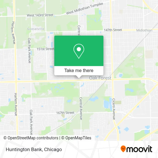 Huntington Bank map