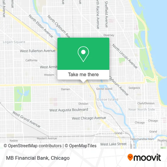 MB Financial Bank map