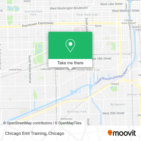 Chicago Emt Training map
