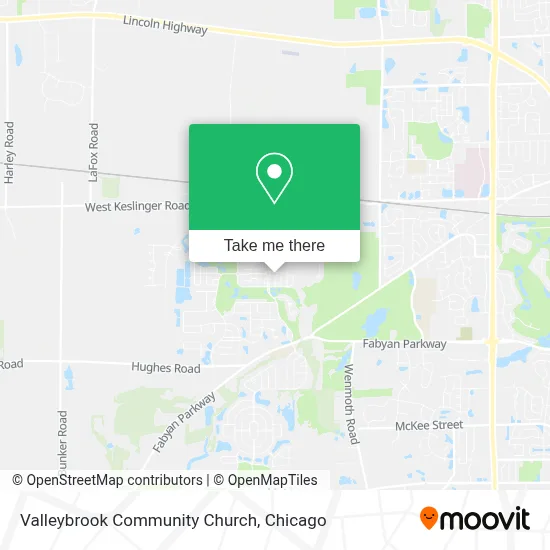 Valleybrook Community Church map