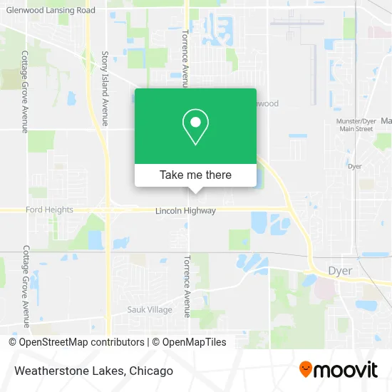 Weatherstone Lakes map