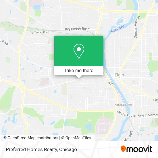 Preferred Homes Realty map