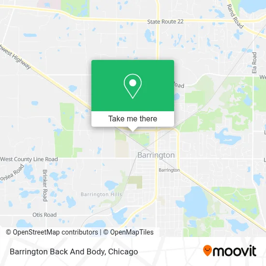 Barrington Back And Body map