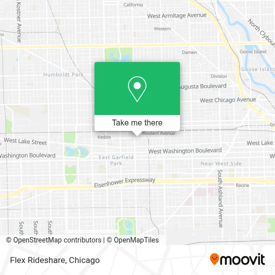 Flex Rideshare map