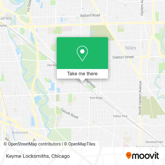 Keyme Locksmiths map