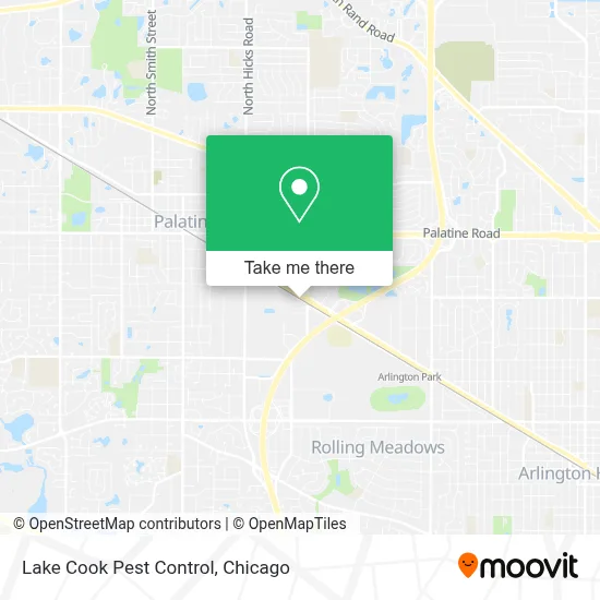 Lake Cook Pest Control map