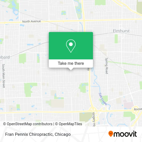 Fran Pennix Chiropractic map