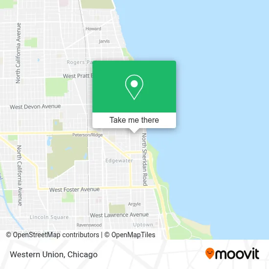 Western Union map
